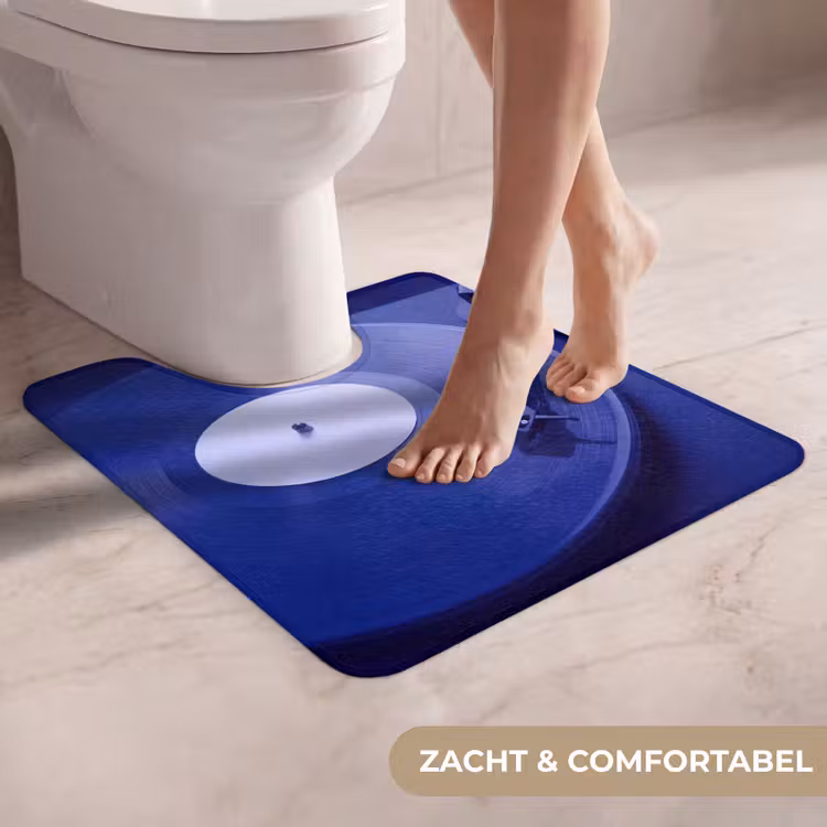 Wc Mat - Platenspeler - Vinyl - Blauw — 5