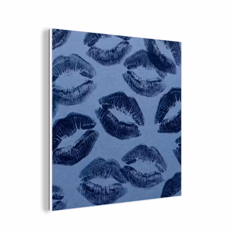 Forex - Lippen - Patroon - Blauw — 1