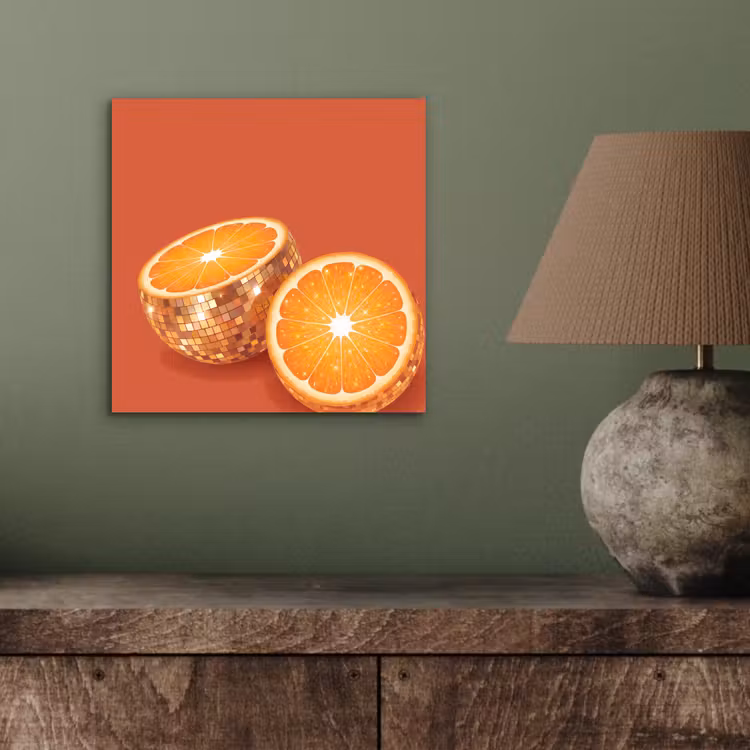Aluminium schilderij - Fruit - Disco - Goud — 3