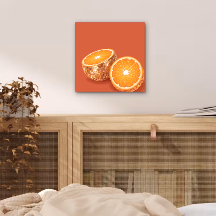 Aluminium schilderij - Fruit - Disco - Goud — 4