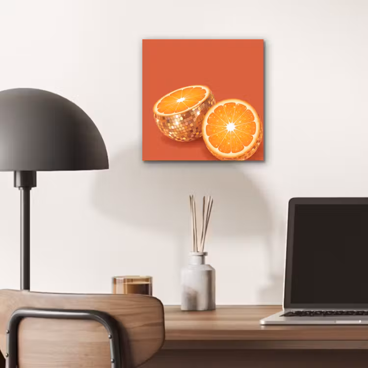 Aluminium schilderij - Fruit - Disco - Goud — 6
