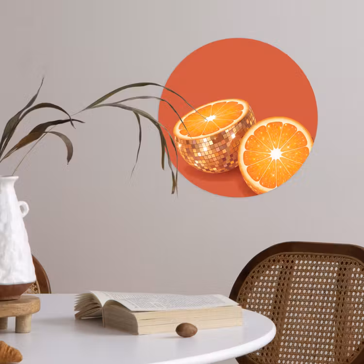 Behangcirkel - Fruit - Disco - Goud — 4