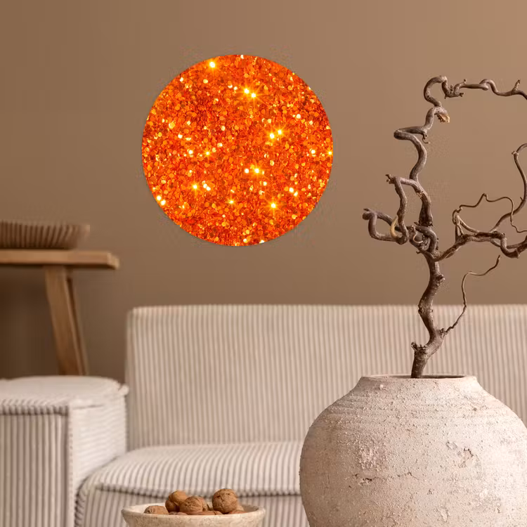 Behangcirkel - Glitter - Oranje - Abstract — 2