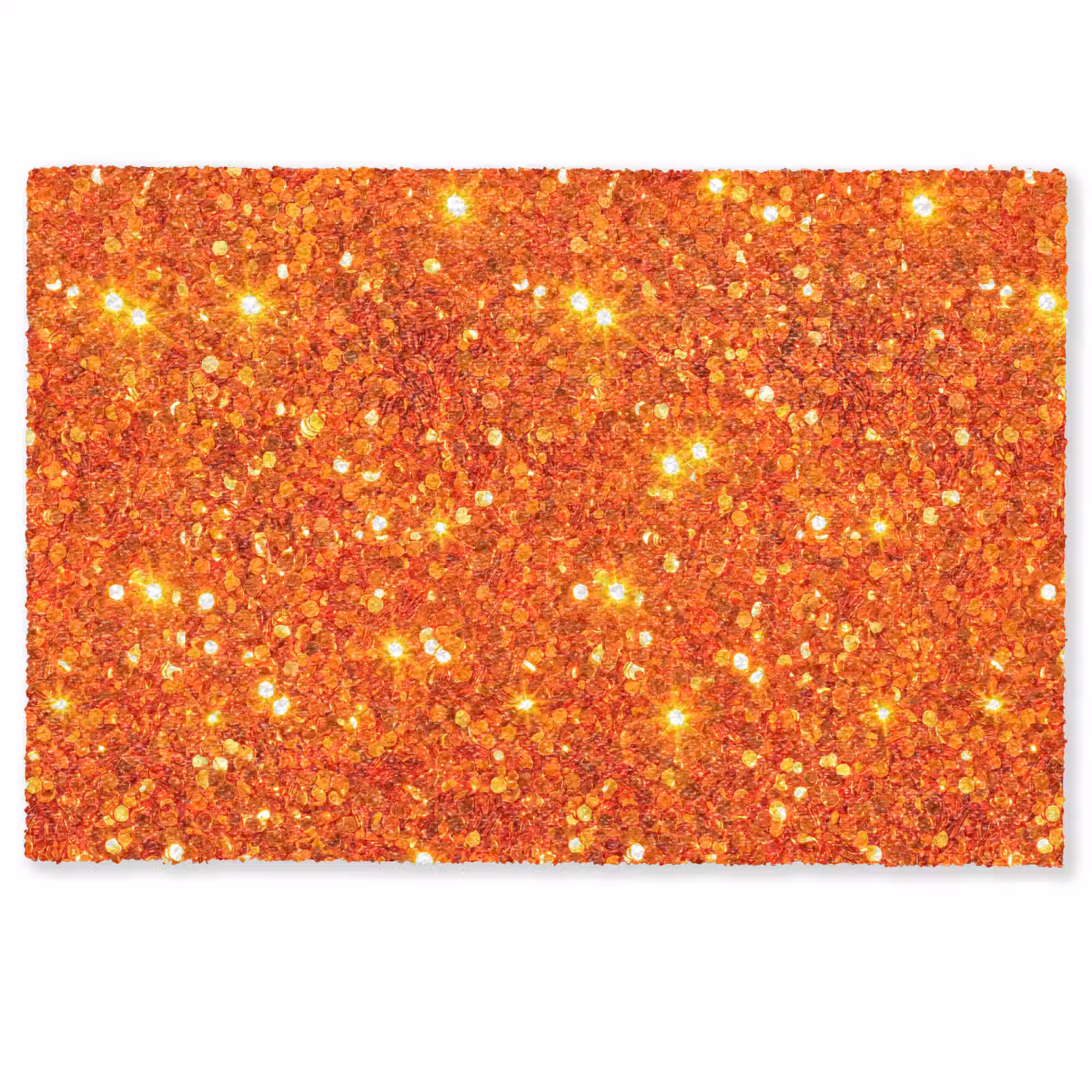 Deurmat - Glitter - Oranje - Abstract — 1