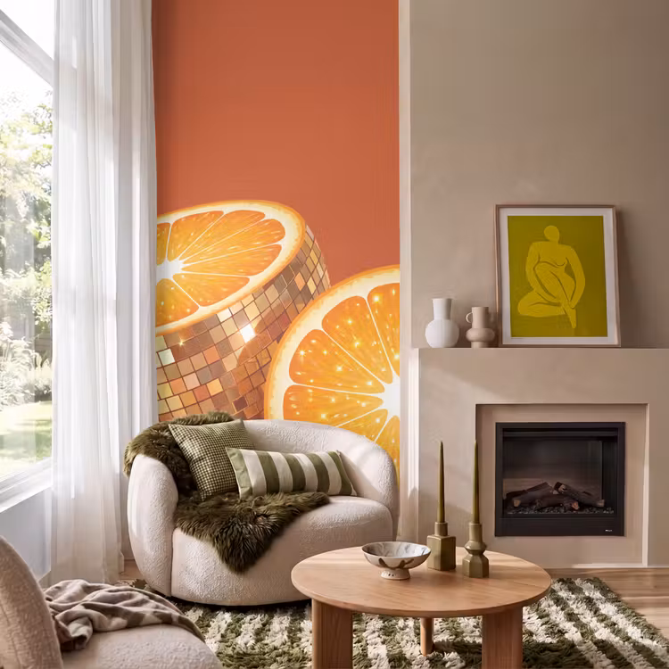 Behang - Fruit - Disco - Goud β 1