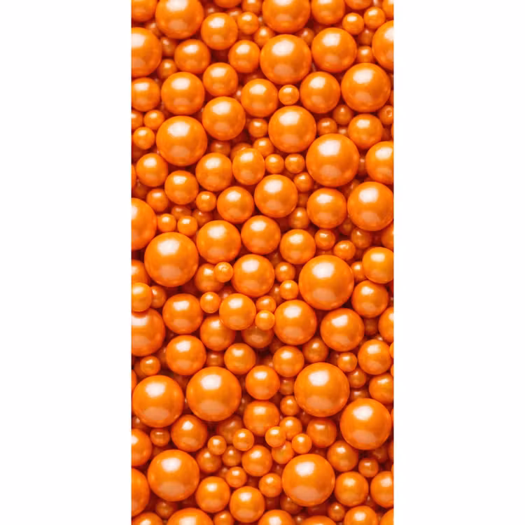 Behang - Snoep - Oranje - Patroon β 2