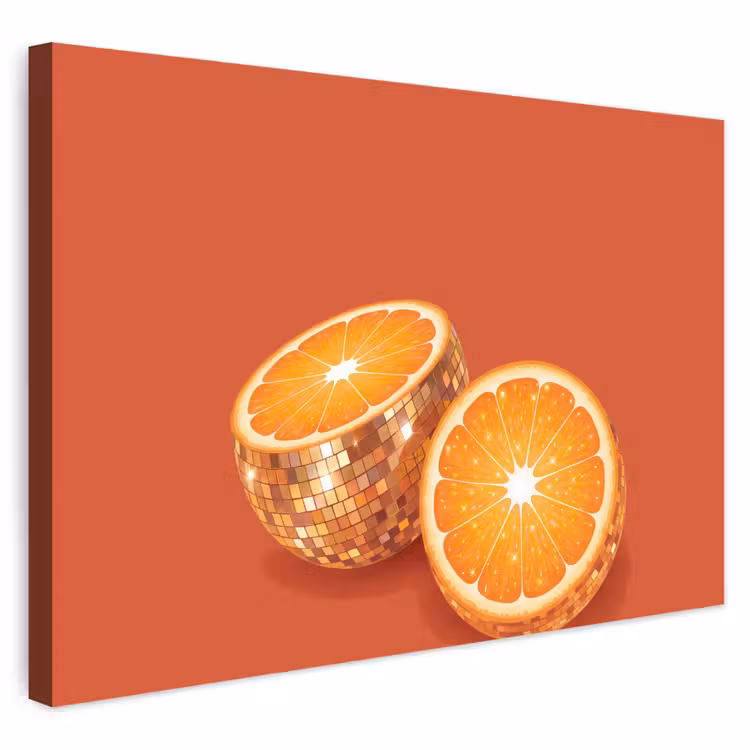 Buiten canvas - Fruit - Disco - Goud — 1