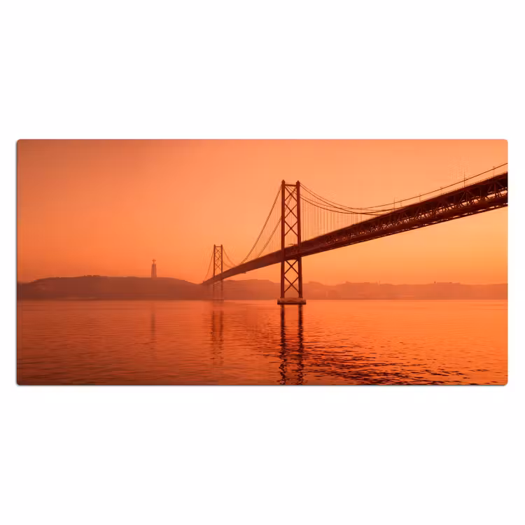 Bureau onderlegger - Brug - Water - Oranje — 2