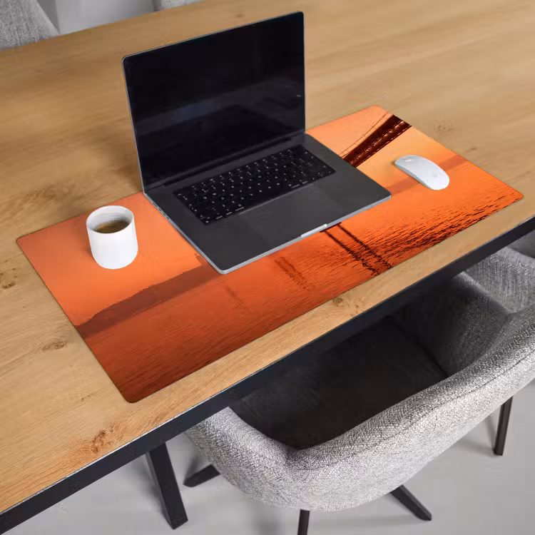 Bureau onderlegger - Brug - Water - Oranje — 3