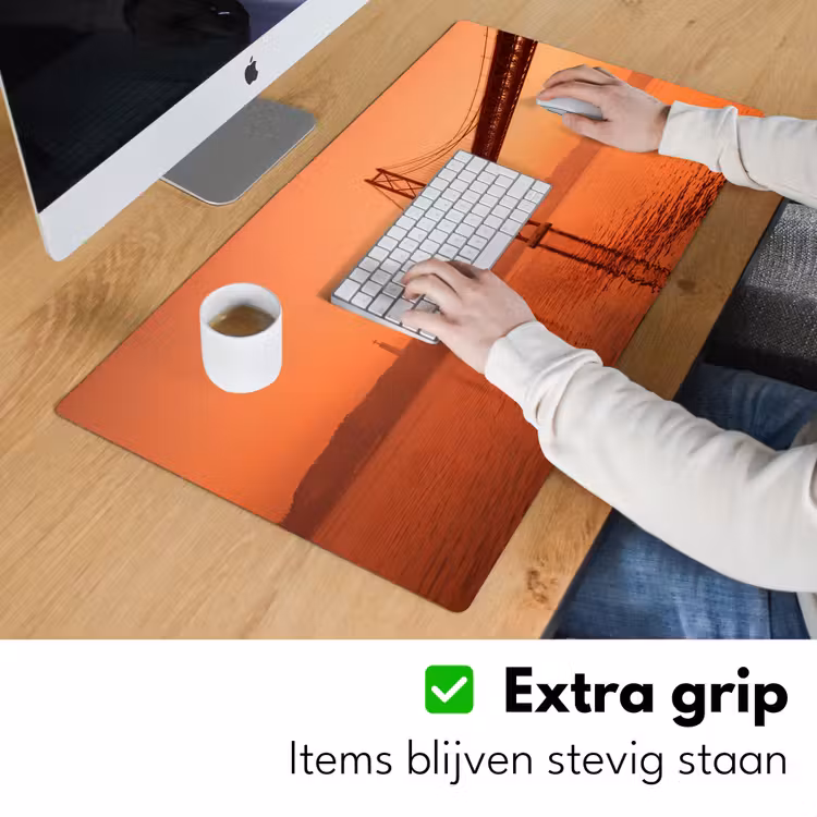 Bureau onderlegger - Brug - Water - Oranje — 6