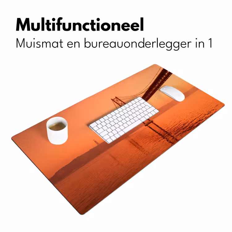Bureau onderlegger - Brug - Water - Oranje — 7