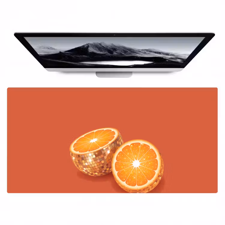Bureau onderlegger - Fruit - Disco - Goud — 1