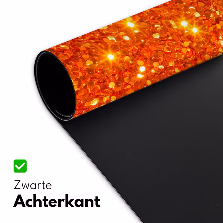 Bureau onderlegger - Glitter - Oranje - Abstract — 5