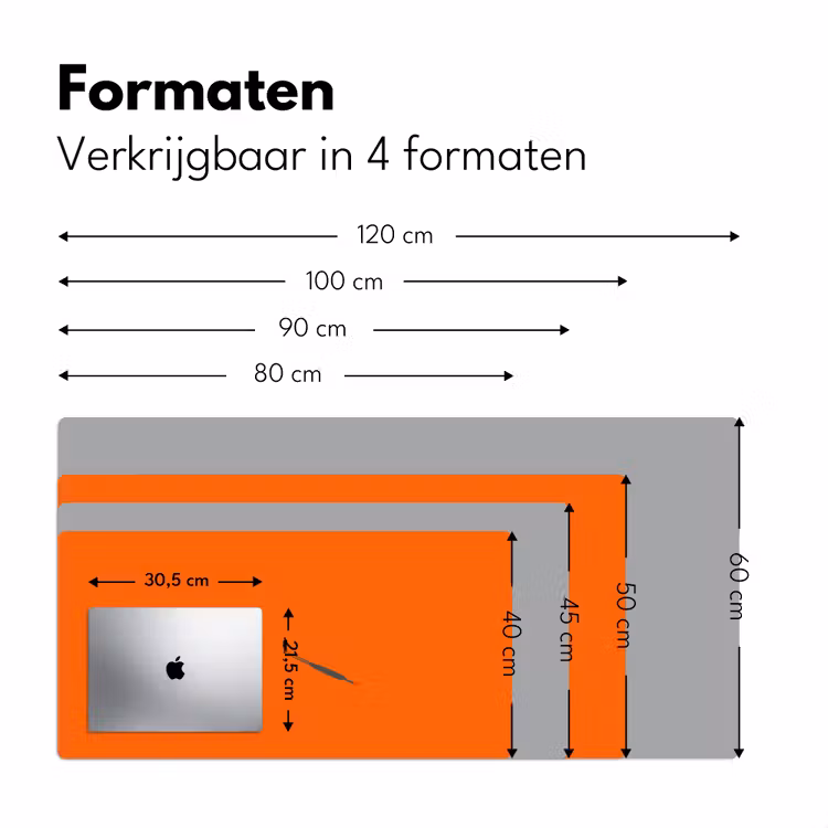 Bureau onderlegger - Persoon - Schaduw - Oranje — 8