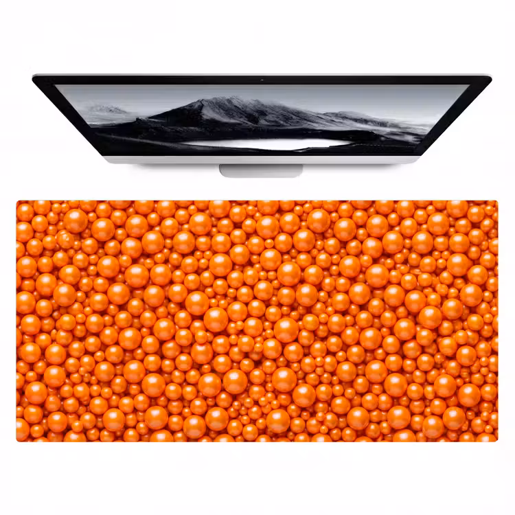 Bureau onderlegger - Snoep - Oranje - Patroon — 1