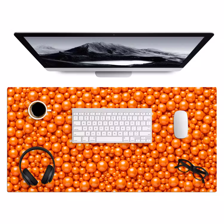 Bureau onderlegger - Snoep - Oranje - Patroon — 4