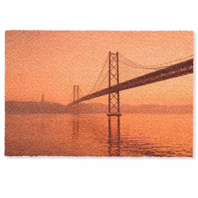 Deurmat - Brug - Water - Oranje — 1
