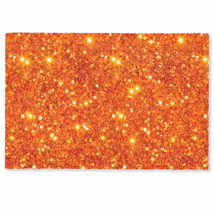 Deurmat - Glitter - Oranje - Abstract — 1