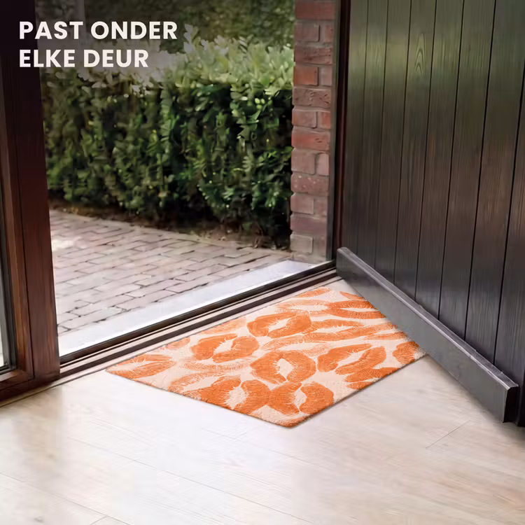 Deurmat - Oranje kusafdrukken - Liefde — 7