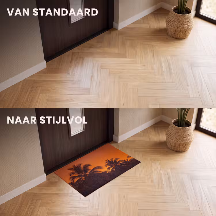 Deurmat - Palmen - Zonsondergang - Oranje — 3