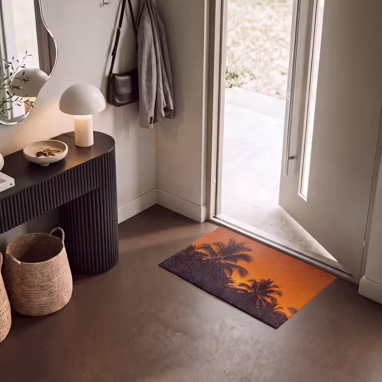 Deurmat - Palmen - Zonsondergang - Oranje — 8