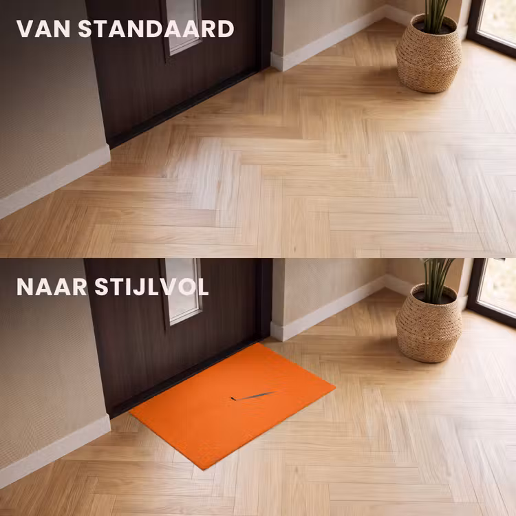 Deurmat - Persoon - Schaduw - Oranje — 3