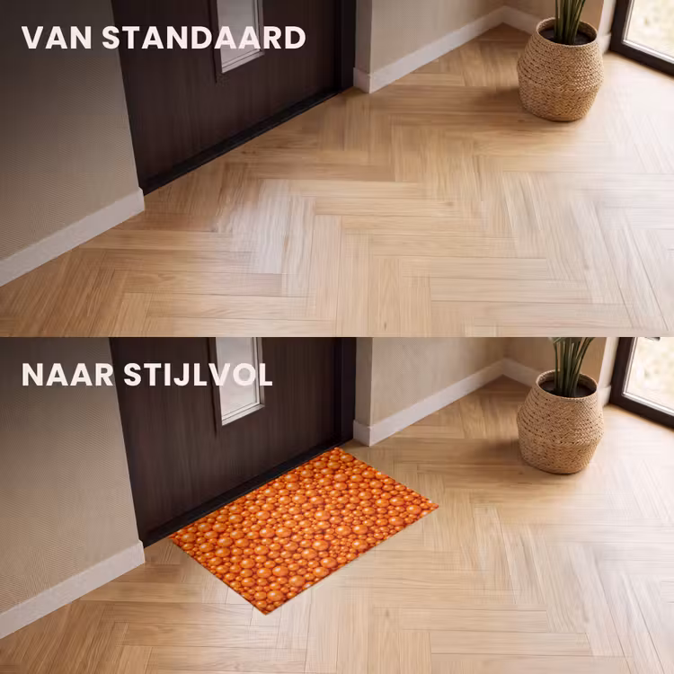 Deurmat - Snoep - Oranje - Patroon — 3