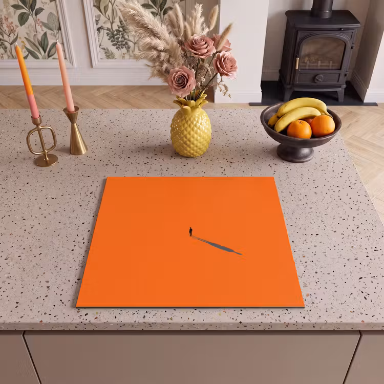 Inductie beschermer - Persoon - Schaduw - Oranje — 2