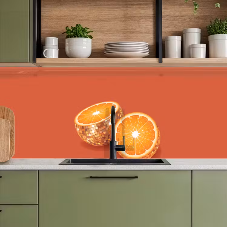 Keuken achterwand - Fruit - Disco - Goud — 5