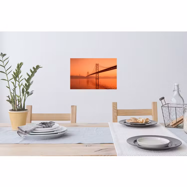 Muursticker - Brug - Water - Oranje — 3