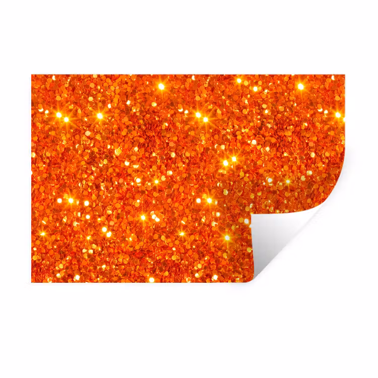 Muursticker - Glitter - Oranje - Abstract — 1