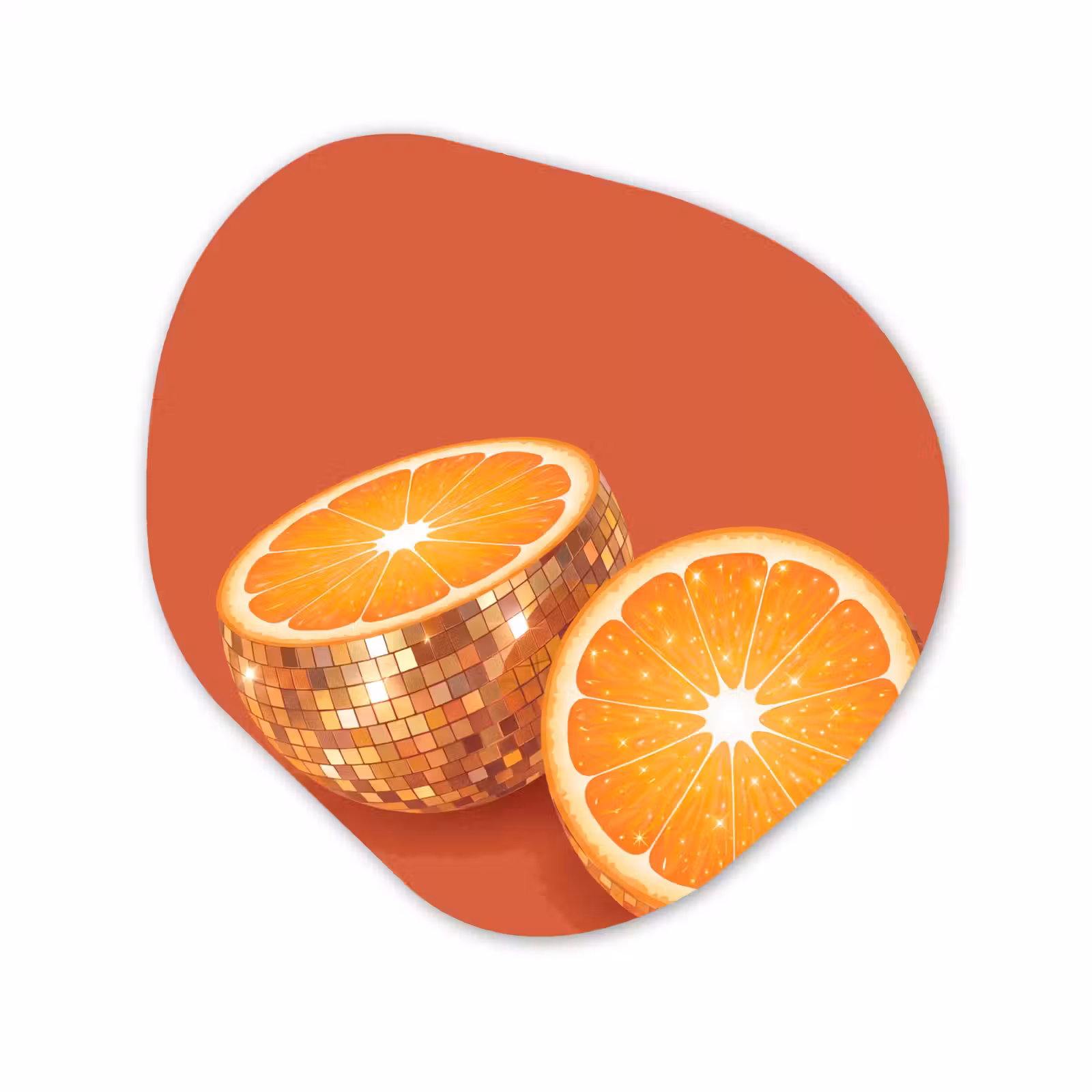 Organisch schilderij - Forex - Fruit - Disco - Goud — 1