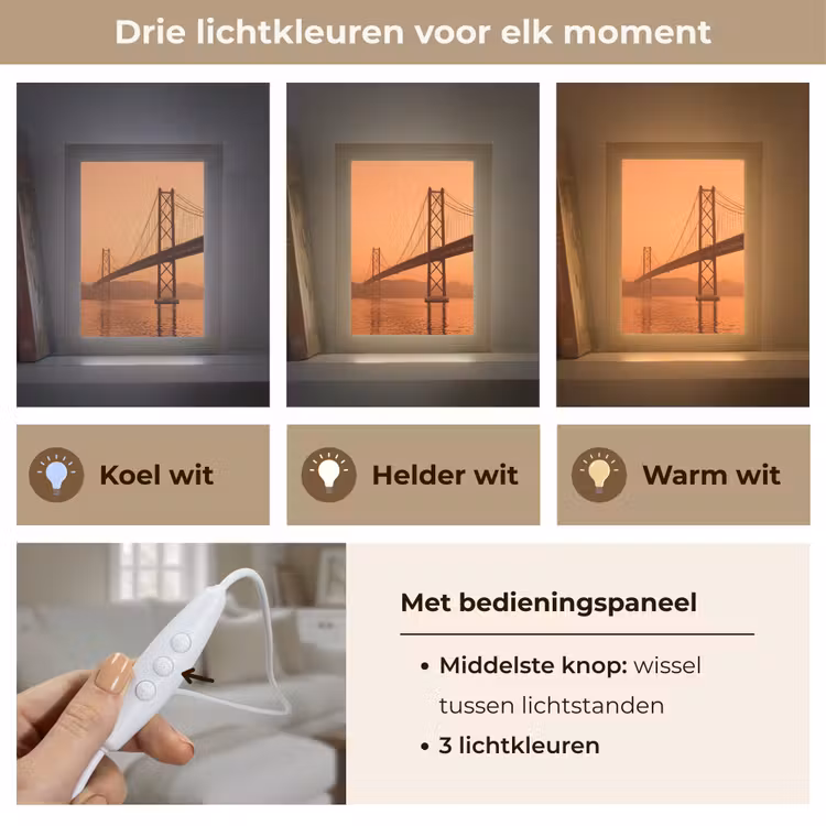 Gepersonaliseerde Lightbox - Brug - Water - Oranje — 6