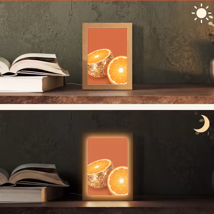Gepersonaliseerde Lightbox - Fruit - Disco - Goud — 5