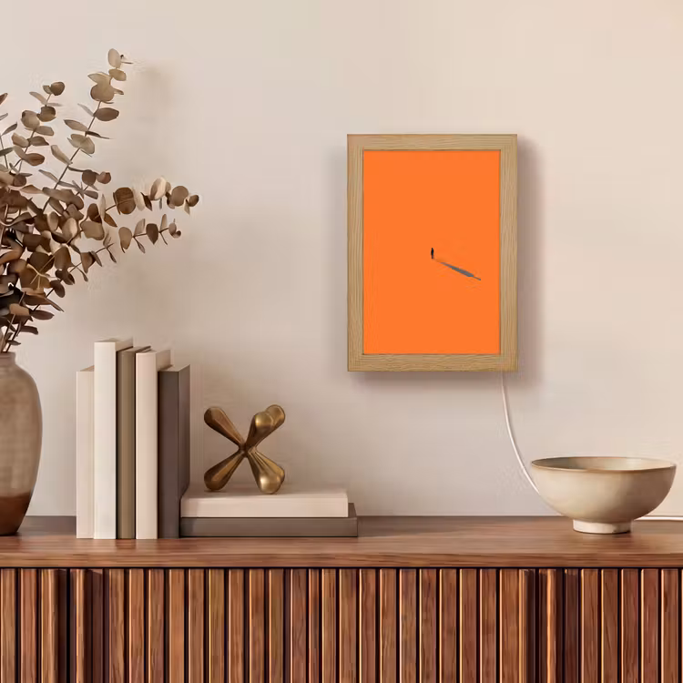 Gepersonaliseerde Lightbox - Persoon - Schaduw - Oranje — 4