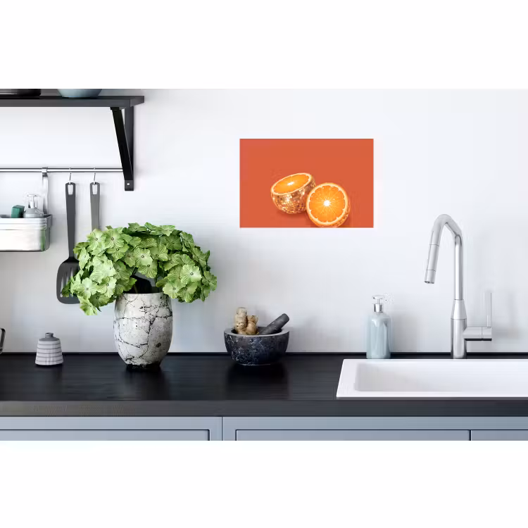 Muursticker - Fruit - Disco - Goud — 2