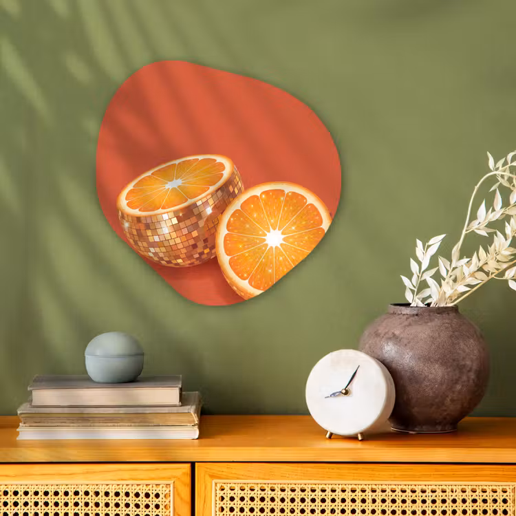Organisch schilderij - Forex - Fruit - Disco - Goud — 2