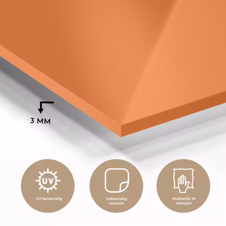 Glas schilderij - Persoon - Schaduw - Oranje — 3