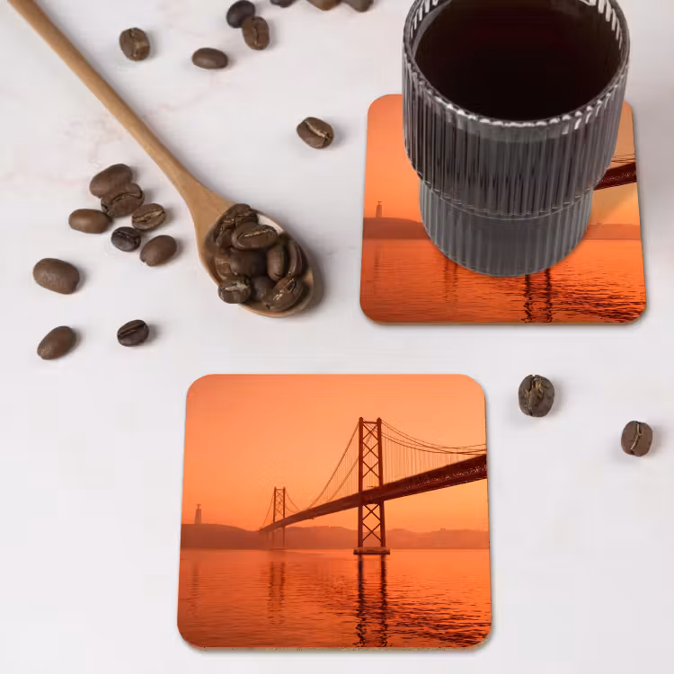 Onderzetter​ - Brug - Water - Oranje — 4