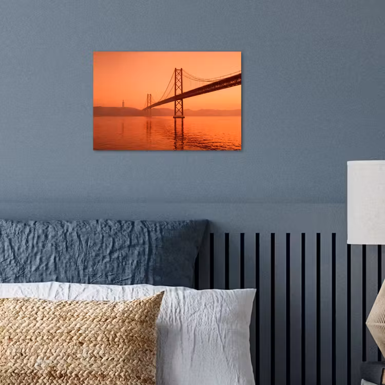 Poster - Brug - Water - Oranje — 3
