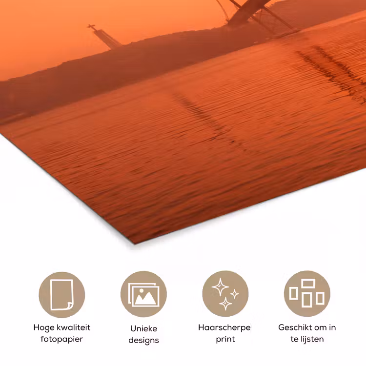 Poster - Brug - Water - Oranje — 5