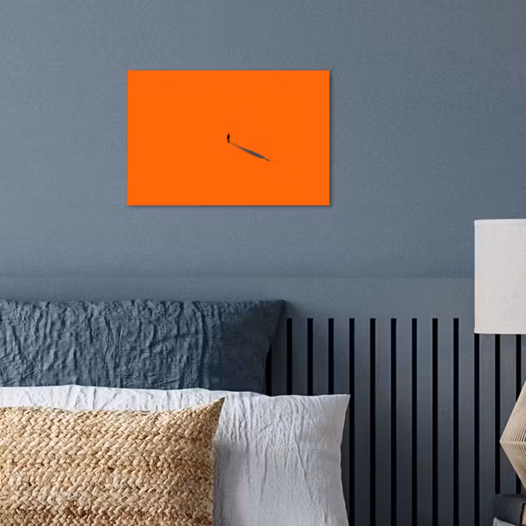 Poster - Persoon - Schaduw - Oranje — 3