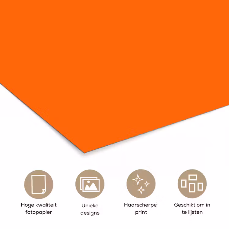 Poster - Persoon - Schaduw - Oranje — 5