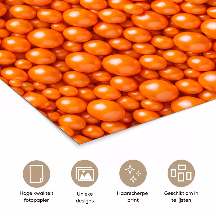 Poster - Snoep - Oranje - Patroon — 5