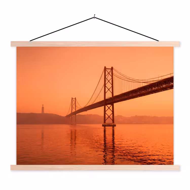 Schoolplaat - Brug - Water - Oranje — 1