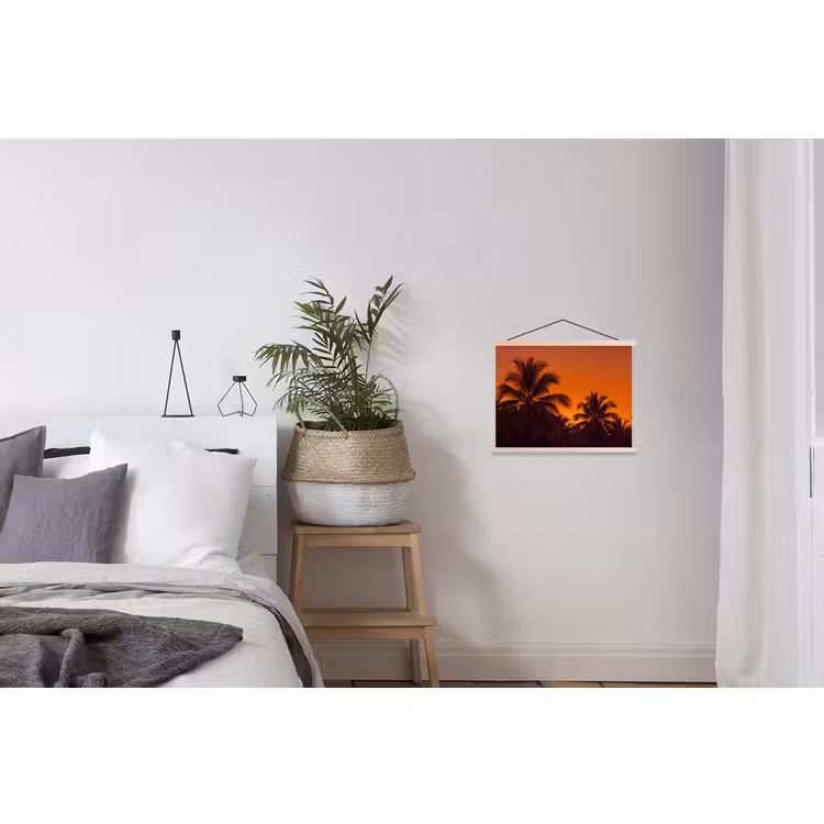 Schoolplaat - Palmen - Zonsondergang - Oranje — 2