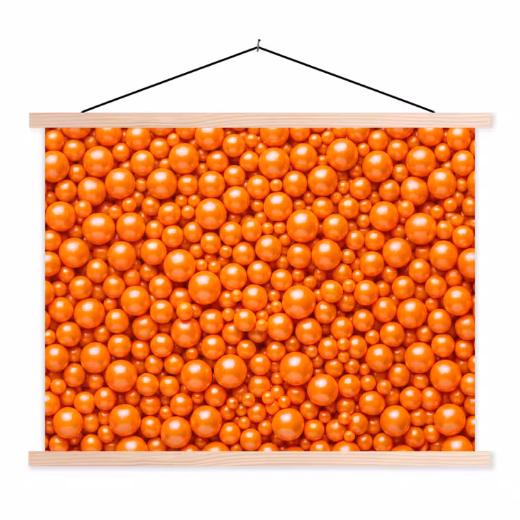 Schoolplaat - Snoep - Oranje - Patroon — 1