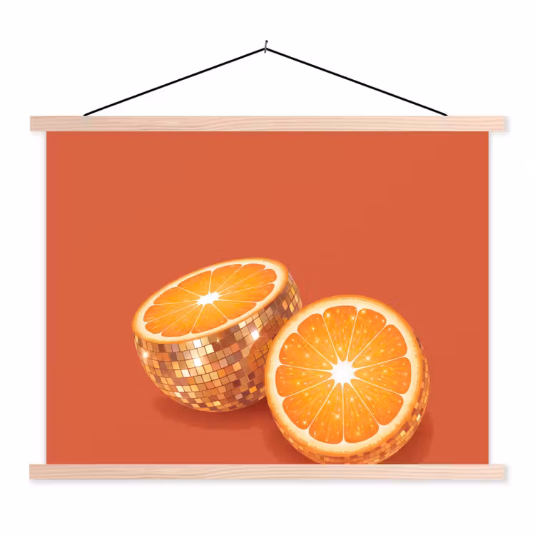 Schoolplaat - Fruit - Disco - Goud — 1