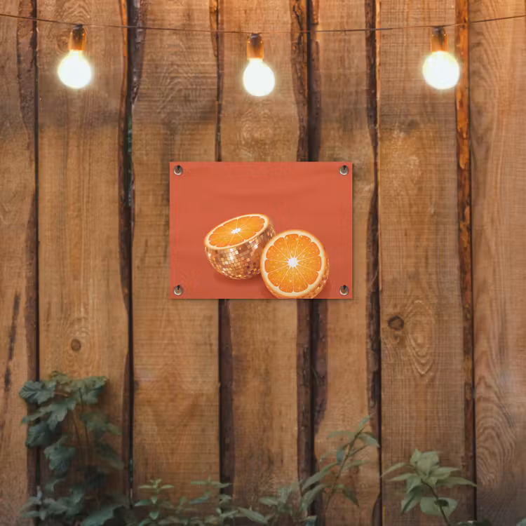 Tuinposter - Fruit - Disco - Goud — 2