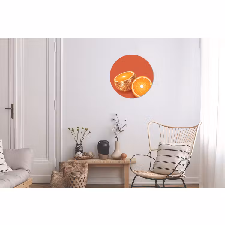 Wandcirkel - Aluminium - Fruit - Disco - Goud — 2